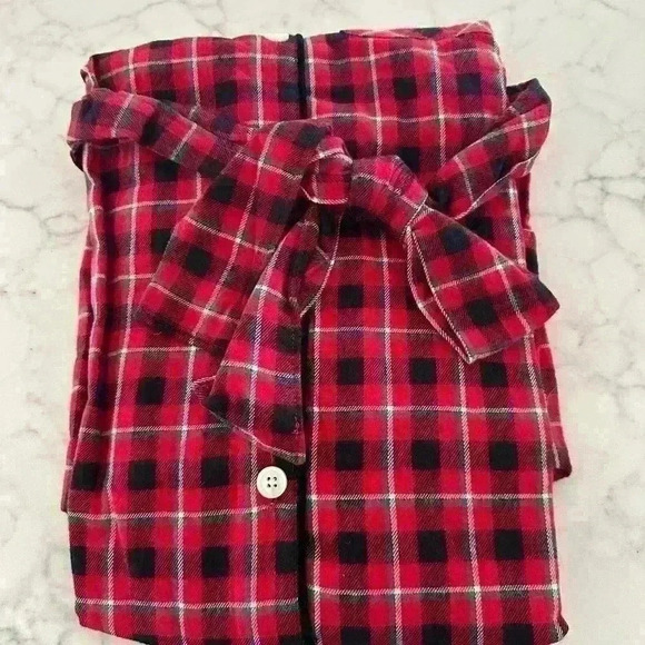 Lands End Long Sleeve Christmas Flannel Plaid dress- NWT | Holiday - Picture 4 of 5
